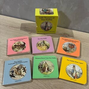 🌿🐇 Little Treasury of Peter Rabbit Mini Book Set (1985!) 3/$20